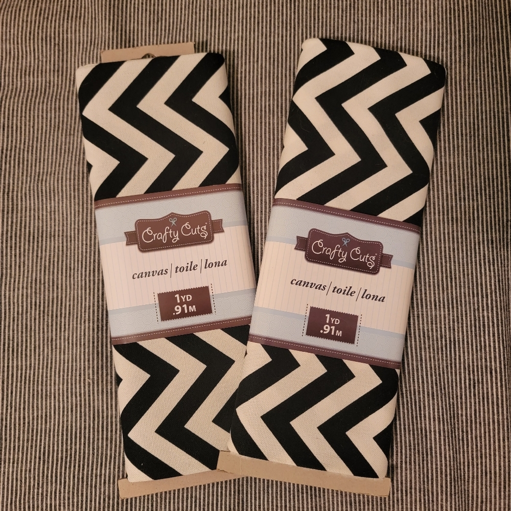 Crafty Cuts Chevron Canvas 2 Yds.